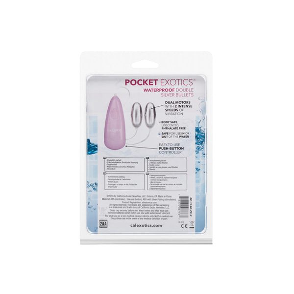 Pocket Exotics Double Silver Bullet Vibrator Supply - Image 4