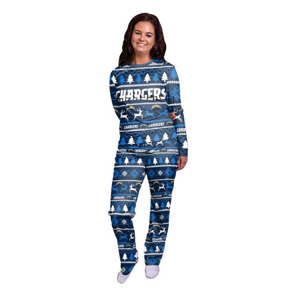 Los Angeles Chargers NFL Family Holiday Pajamas Sale - Image 3