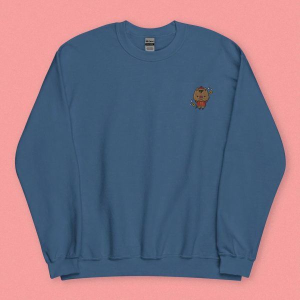 Year of the Pig Embroidered Sweatshirt   Overstock (Final Sale) Sale